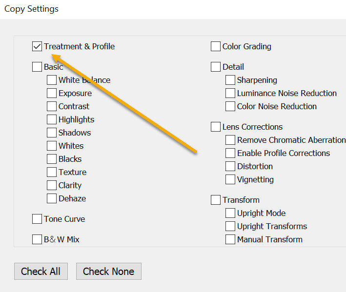 how to convert to black and white in Lightroom