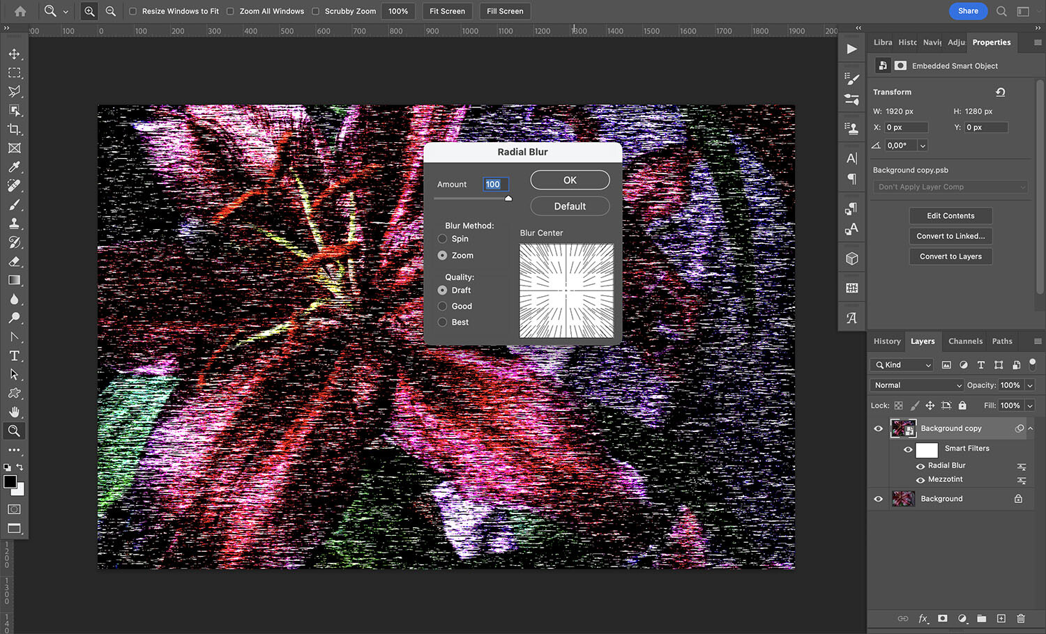 How to create a twirl effect in Photoshop